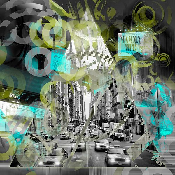 New York City | Geometric Mix No. 6 von Melanie Viola