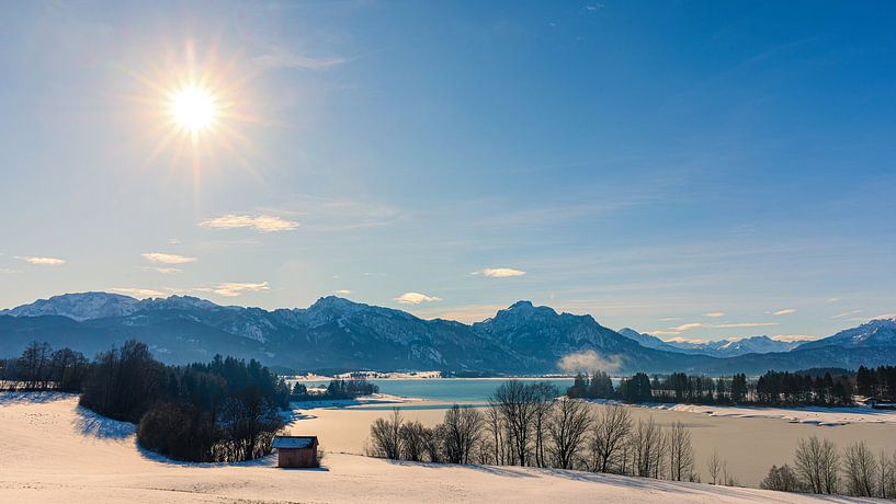 Forggensee en hiver, Bavière, Allemagne par Henk Meijer Photography
