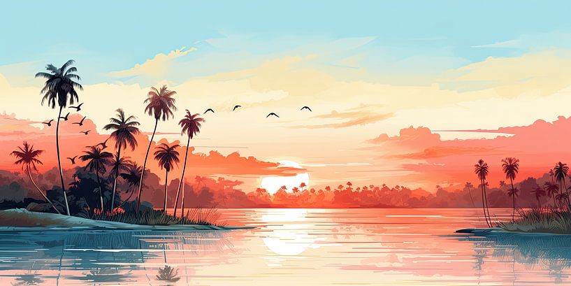 Tropisches Poster von Bert Nijholt