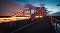 Abendlicht über der IJssel-Brücke bei Doesburg
