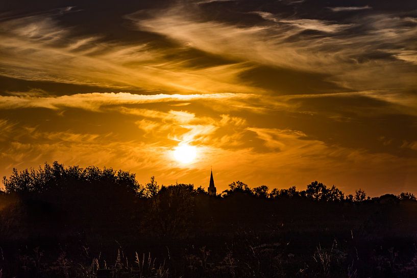 zonsondergang boven Assendelft von Mike Bot PhotographS