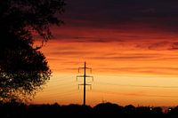 Sonnenuntergang in Schelluinen