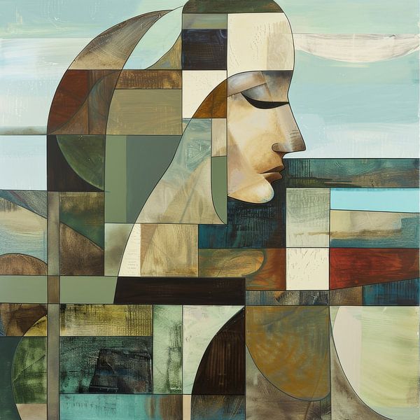 Femme Abstrait par Poster Art Shop