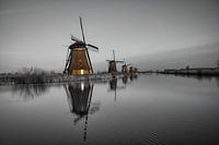 Dutch mills in a row