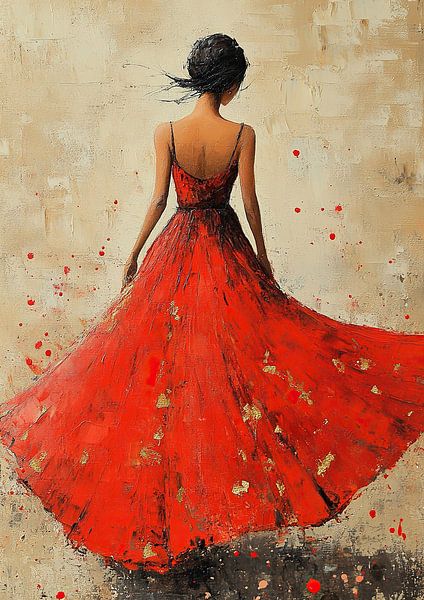 Robe rouge pour femme par Zen et Plus