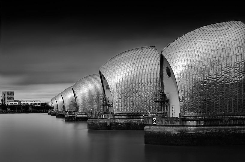 Thames Barrier, London, England by Adelheid Smitt