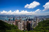 Beautiful view of Hong Kong on a clear day