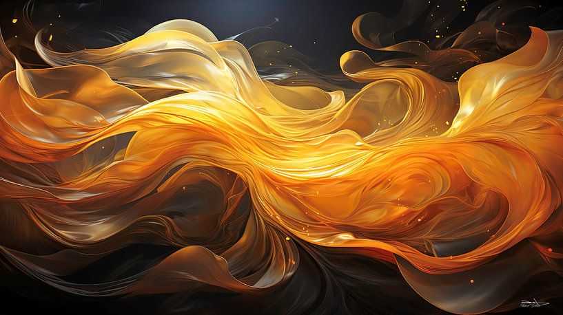 schwarz-gold-silber von Gelissen Artworks