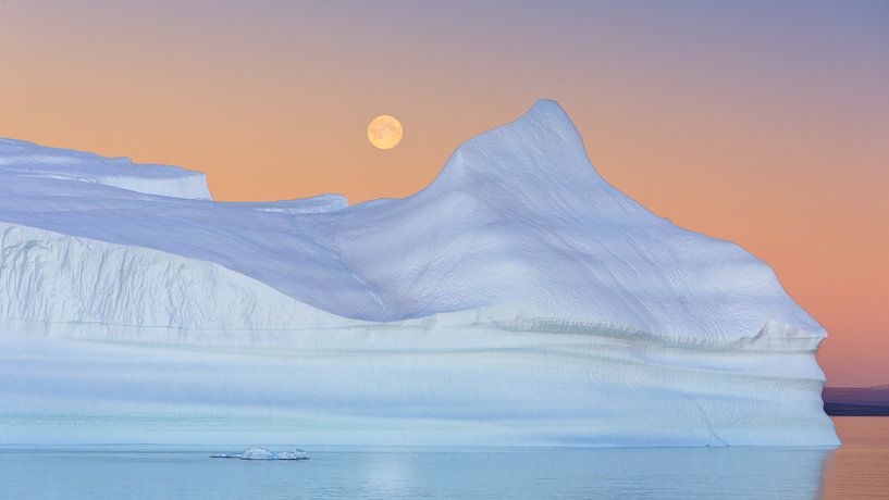 Sunset Hall Bredning, Scoresbysund, Greenland by Henk Meijer Photography