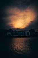 Herzförmiger Himmel auf der Amstel