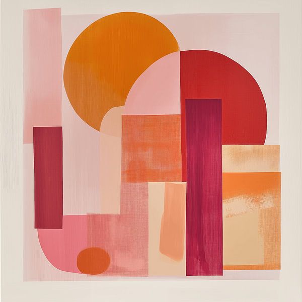 Abstraction ensoleillée dans des tons chauds par BS