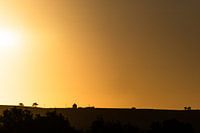 Sonnenuntergangssilhouette...