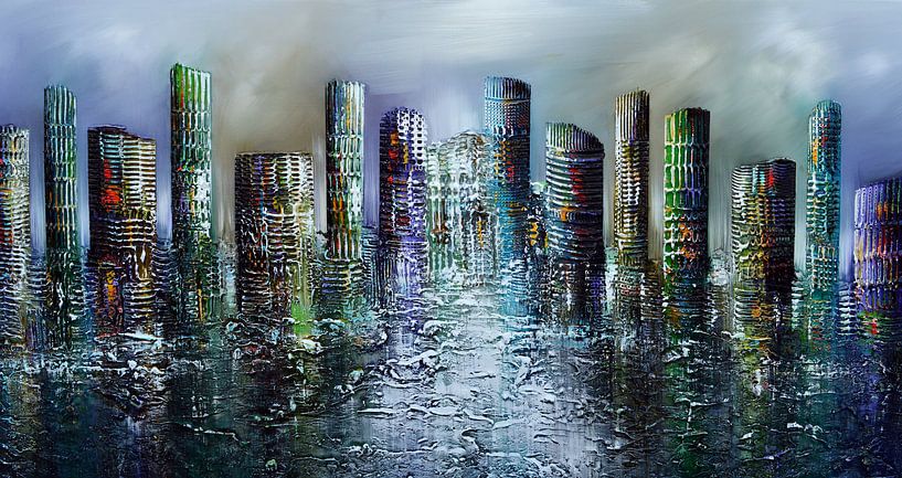 Skyline City par Gena Theheartofart