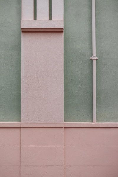 Lignes abstraites #1 | Tirage photo vert pastel et rose | Photographie de voyage Tenerife par HelloHappylife