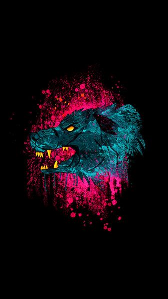 Neon-Werwolf von P U F F Y