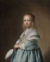 Portrait of a girl in blue