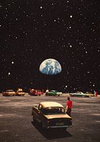 Missing Home - Kosmische Retro-Collage