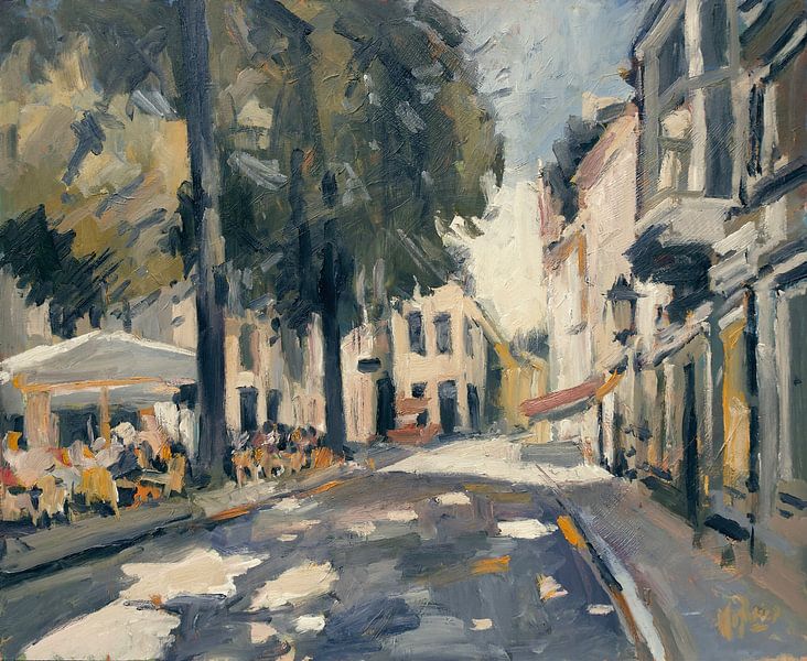 Winkels langs het Onze Lieve Vrouwe plein van Nop Briex