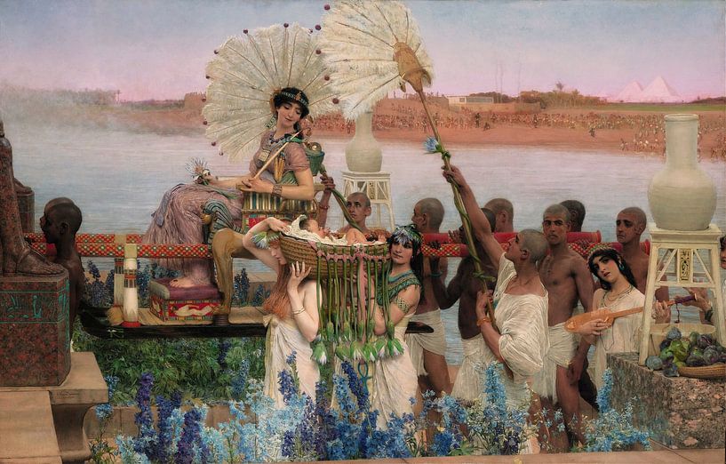 Lawrence Alma-Tadema. Moses finden von 1000 Schilderijen