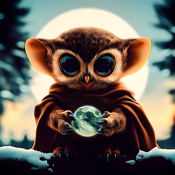 Moon guardian of the enchanted forests by Vythryd Arts