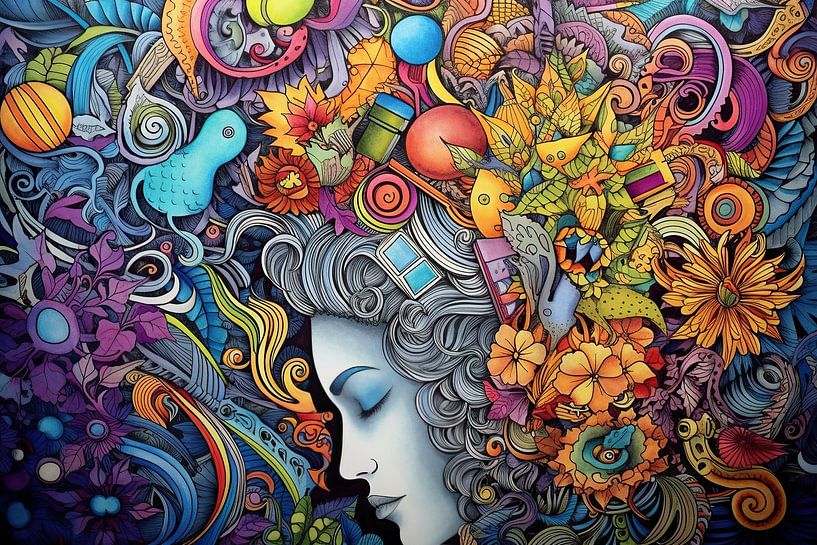 Malerei Verschmelzung von Realitäten von ARTEO Gemälde