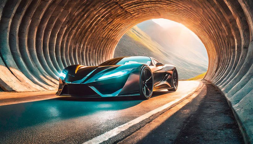 Sportwagen im Tunnel von Mustafa Kurnaz
