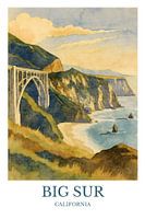 Coucher de soleil majestueux à Big Sur&quot ;