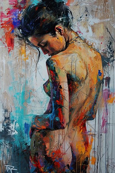 Naakt Abstract van Blikvanger Schilderijen