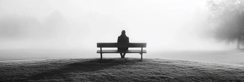Einsamkeit im Nebel von Poster Art Shop
