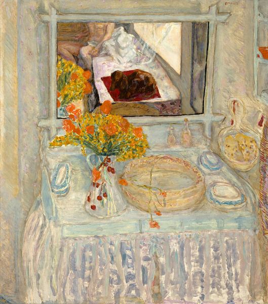 Frisiertisch und Spiegel, Pierre Bonnard von Meisterhafte Meister