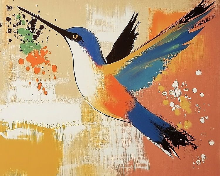 Oiseau de glace | Oiseau de glace avec couleurs par Collection Moderne