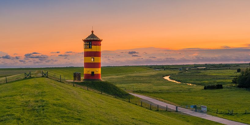 Photo panoramique du phare de Pilsum par Henk Meijer Photography