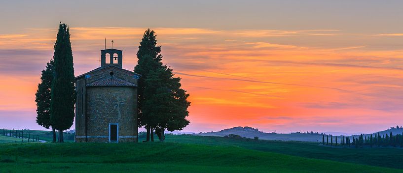 Chapelle Madonna di Vitaleta, Toscane, Italie par Henk Meijer Photography