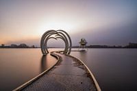 Ligne du temps montrant un lever de soleil nuageux