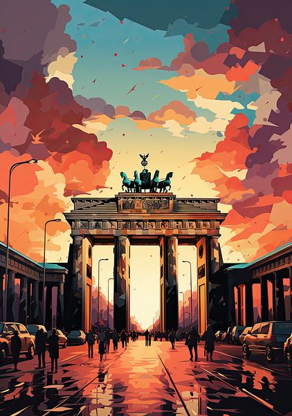 Berlin Brandenburger Tor Pop Art von Niklas Maximilian