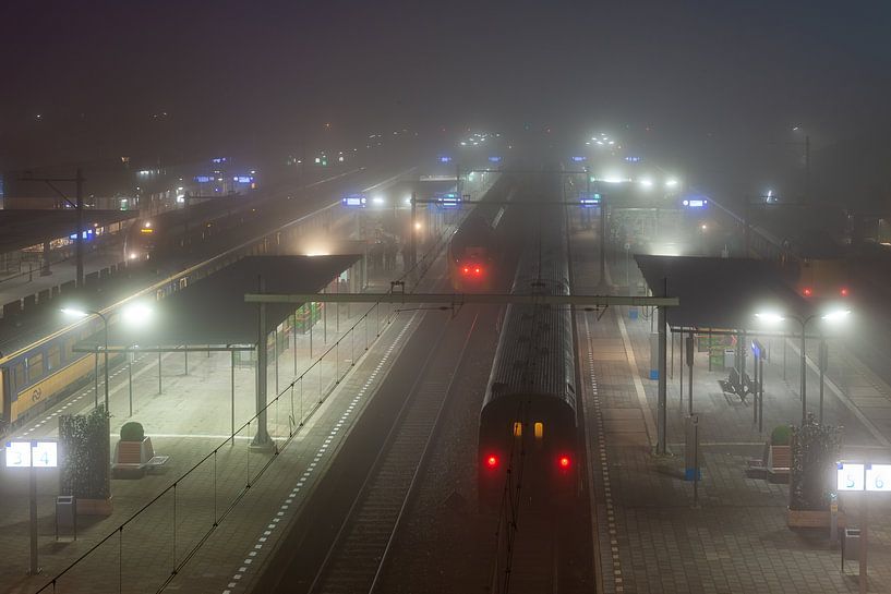 five trains at old Breda station by Pixel Meeting Point