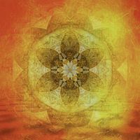 Mandala Sonnenuntergang am Meer