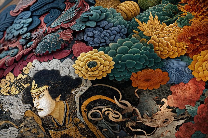 Art abstrait japonais en 3D par Egon Zitter