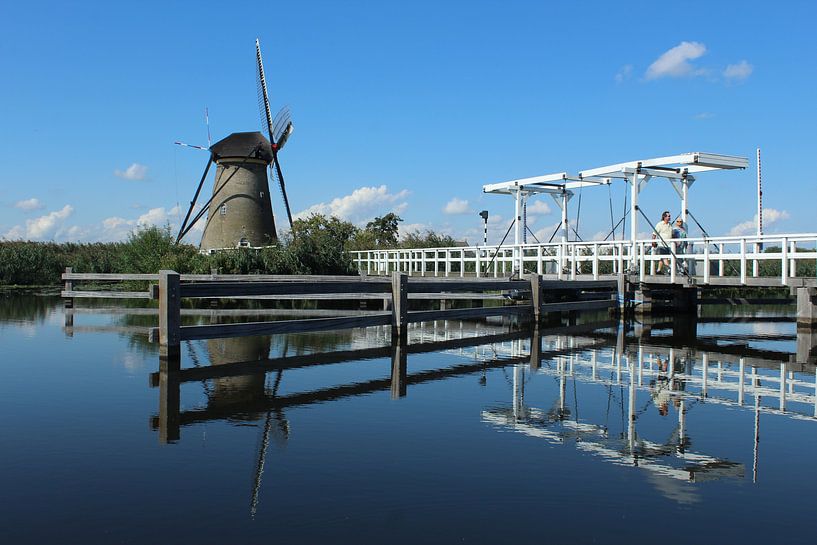 Dutch landscape with windmills by Berg Photostore
