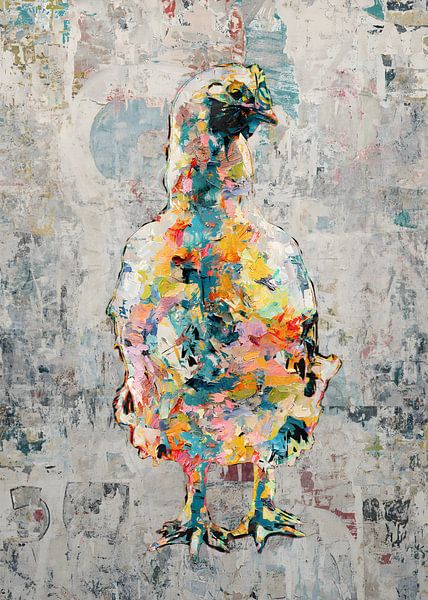 Drôle de poulet coloré par Western Exposure