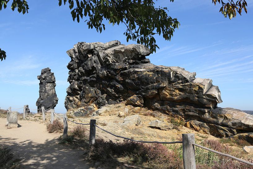 Le Teufelsmauer entre Neinstedt et Weddersleben dans les montagnes du Harz par Karina Gebert
