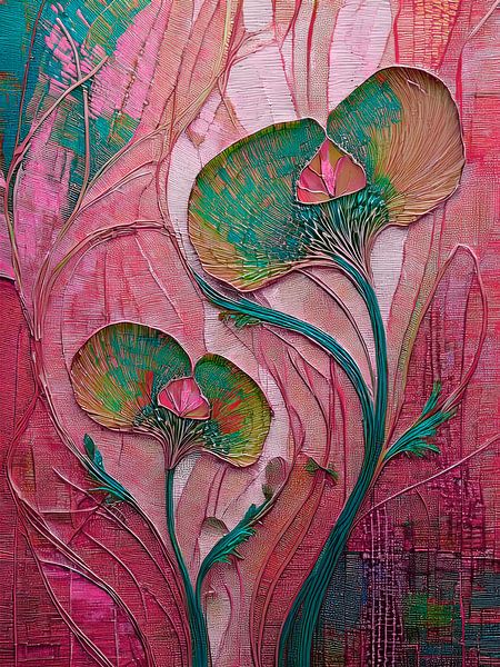 Abstrait &amp;amp ; Moderne : peintures colorées. Série : Attrape-œil (16) par Studio Pieternel