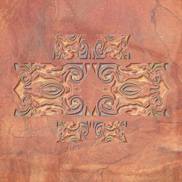 Ornament Mamor in Terrakotta von Claudia Gründler