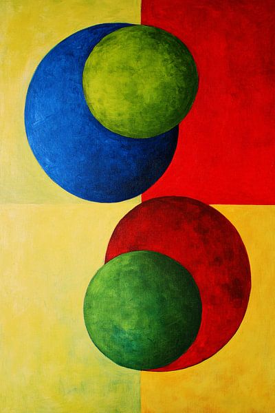 Abstract colourful design with circles by Imperial Art House