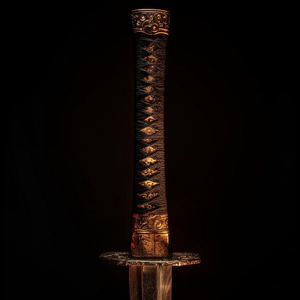 Katana sabre japonais or antique par TheXclusive Art