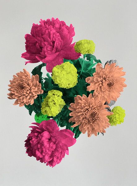 Blooming Happiness, 2017, (screen print) by Anne Storno