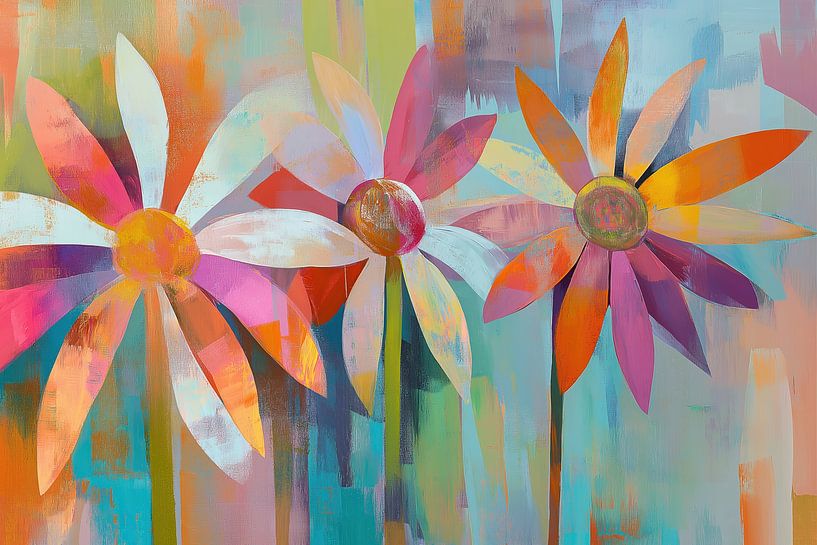 Sommerblumen abstrakt von Bert Nijholt