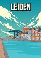 eiden: Colourful poster of canals
