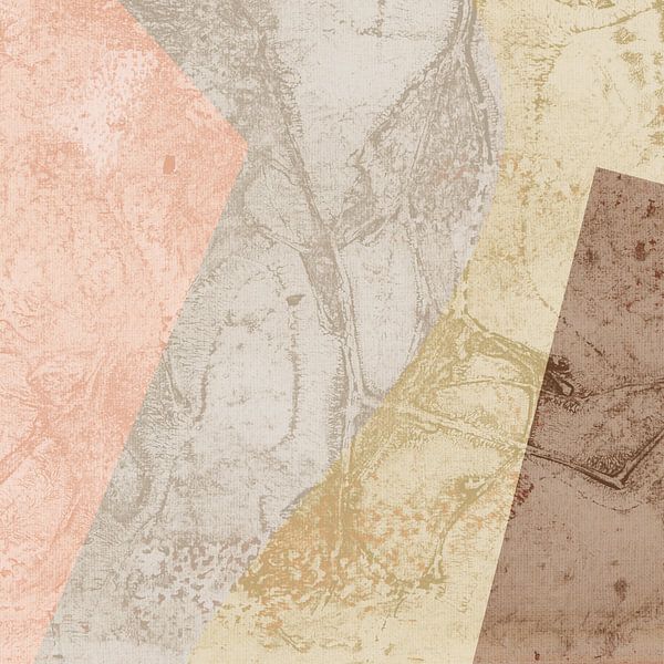 Formes géométriques abstraites dans le style wabi-sabi par Art minimaliste abstrait