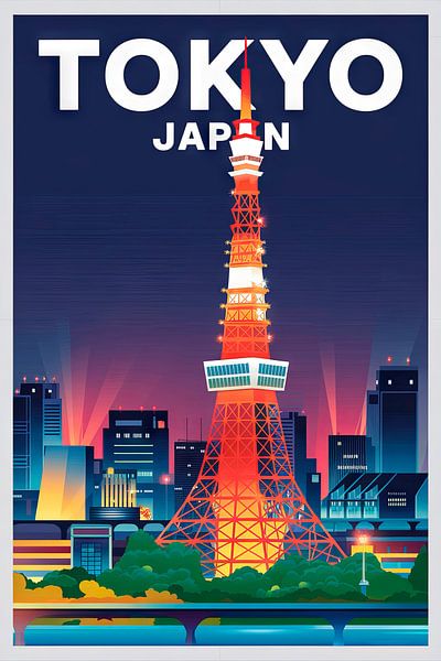 Tokyo, Japan. von Poster Art Shop